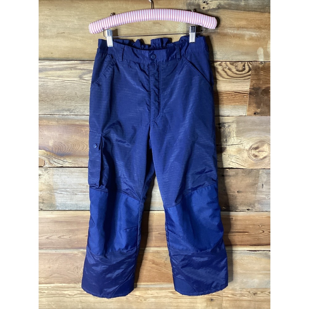 COLUMBIA Tectonite Insulated Reinforced Knee Snow Pants Navy Boy Girl 14/16